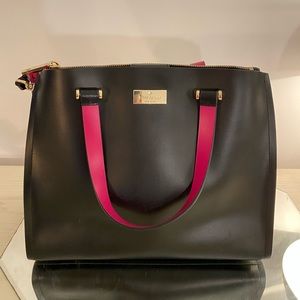 NEW Kate Spade Hot Pink/Black Handbag